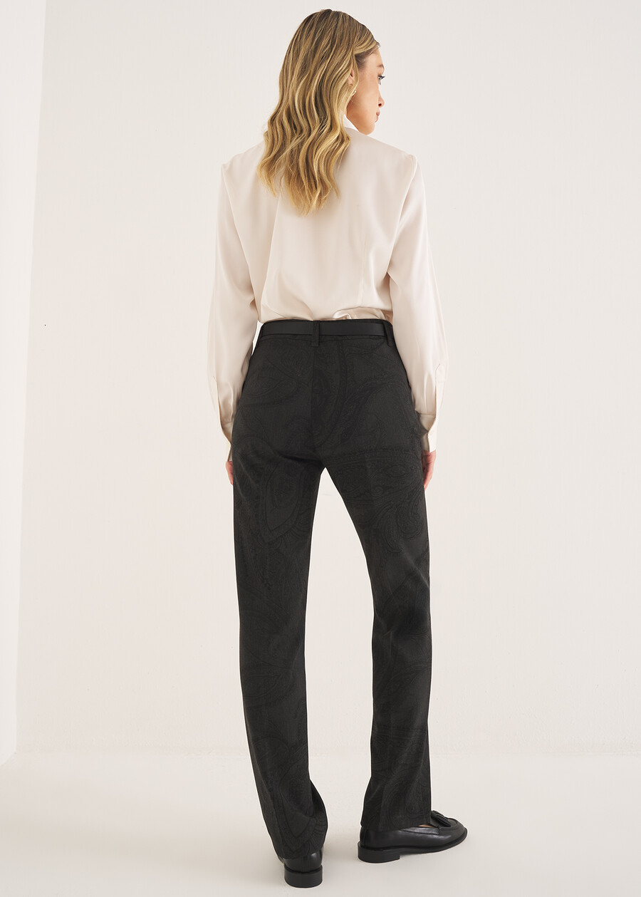 Clair-A printed trousers GRIGIO DARKGREY Woman , image number 4