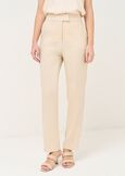 Pantaloni Alba a gamba larga in cady ARANCIONEBEIGE Donna immagine n. 3