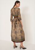 Artur ethnic print wrap dress BLU MIDNIGHTVIOLA VINACCIA Woman image number 3