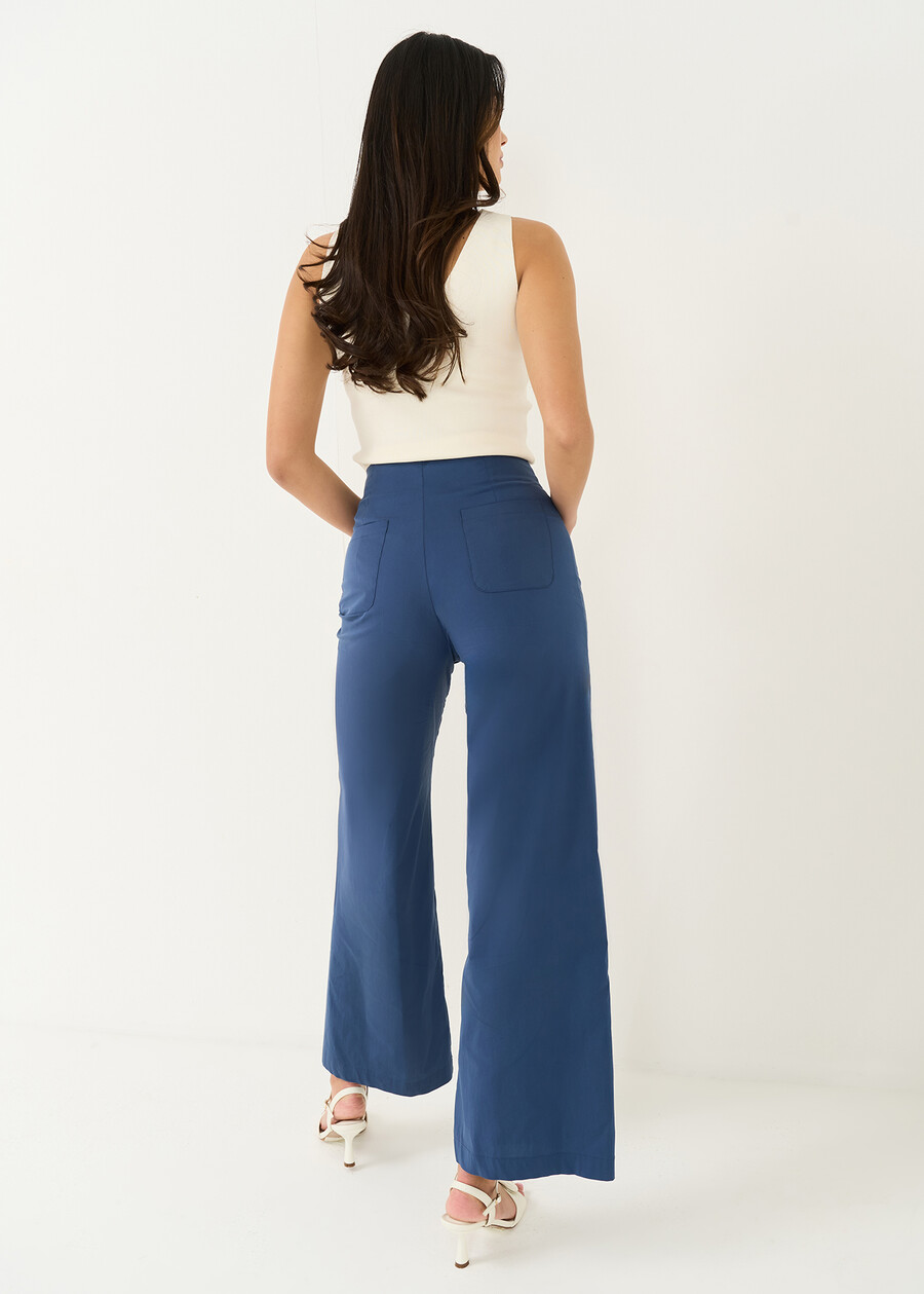 Pantaloni Paok a gamba ampia BLU AVION Donna , immagine n. 5