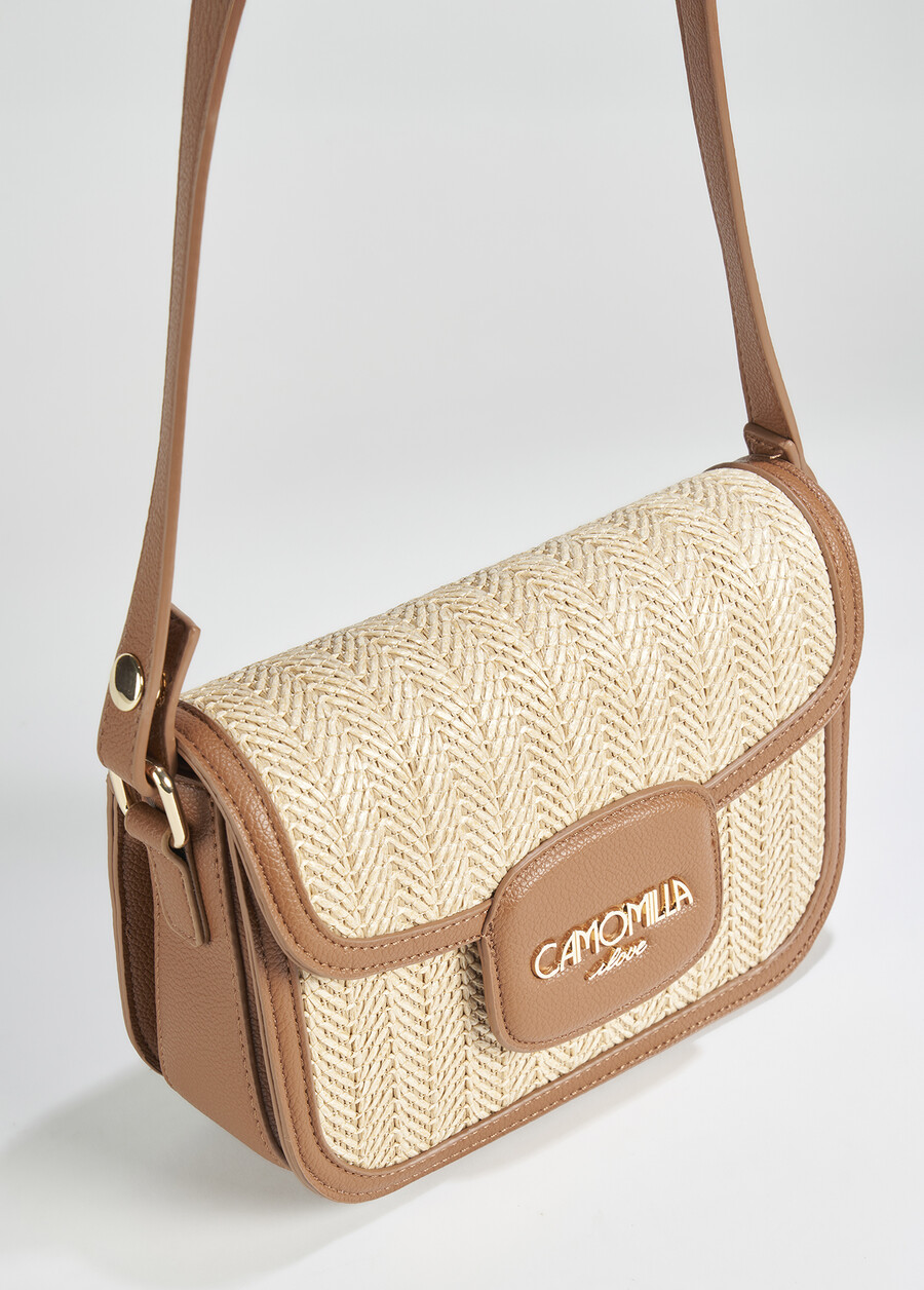 Breona straw and deer-print crossbody
 BEIGE AVENABEIGE Woman , image number 4