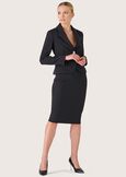 Linda skirt with slit NERO BLACK Woman image number 1
