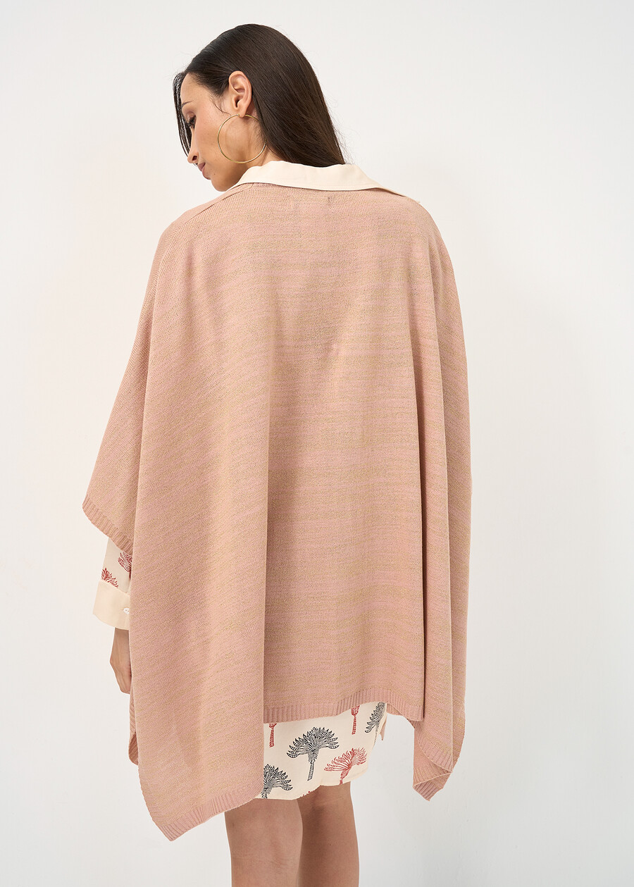 Mantella Maila in maglia e lurex ROSA Donna , immagine n. 4