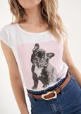 T-Shirt Suri in Cotone con Strass BIANCO WHITE Donna immagine n. 2