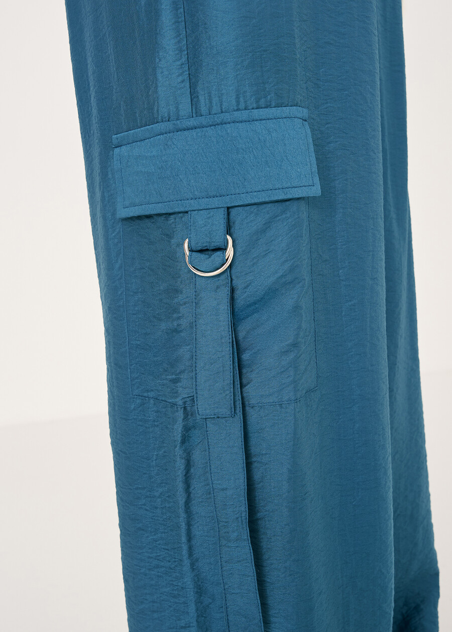 Pecan viscose trousers MARRONEBLU OTTANIO Woman , image number 4