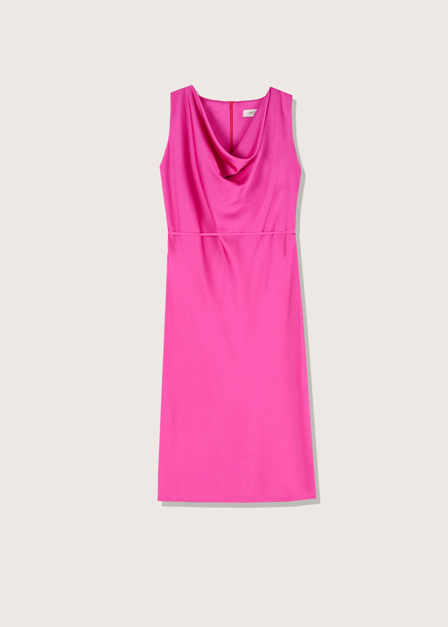 Adrian satin dress ROSA IBISCUS Woman , image number 4