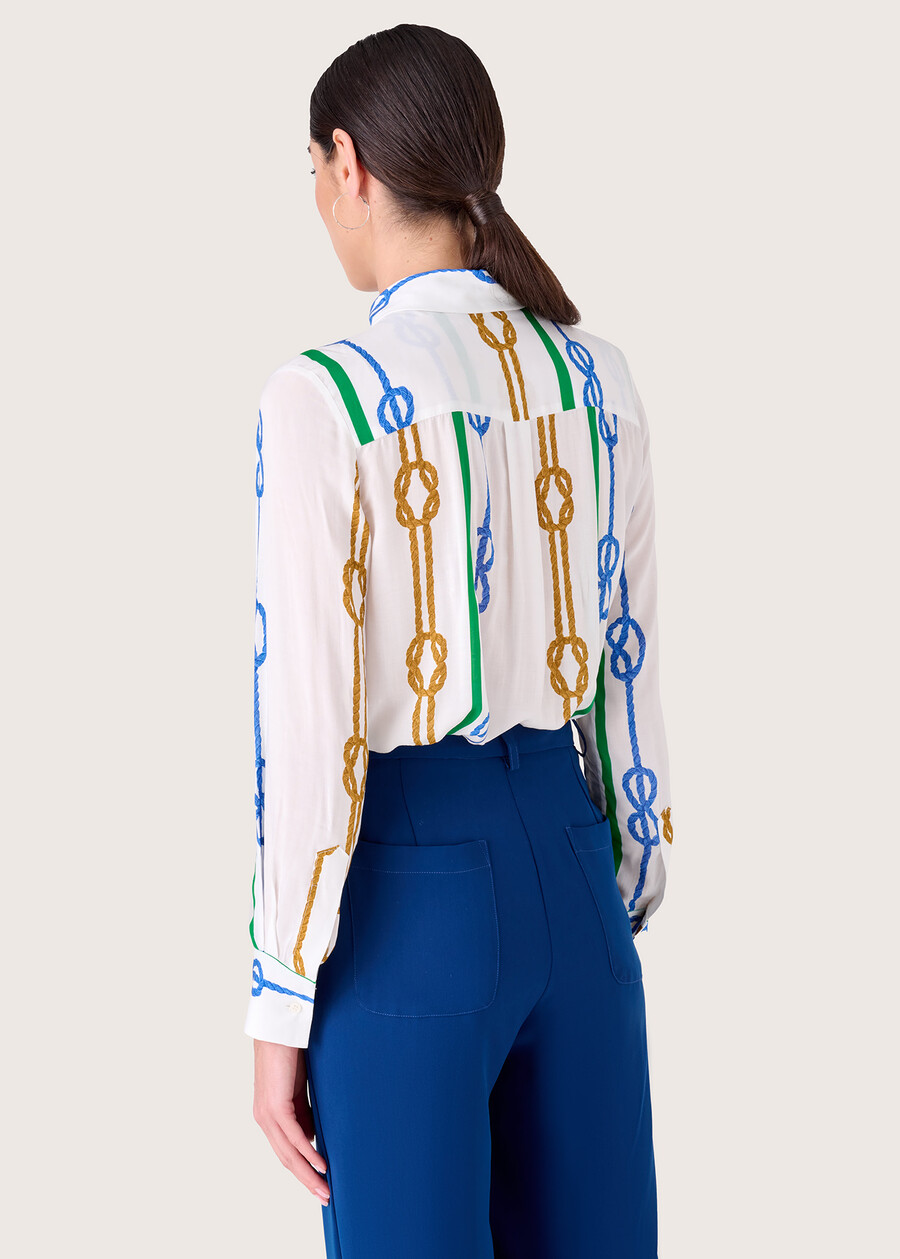 Camicia Camelia 100% viscosa BIANCO Donna , immagine n. 3