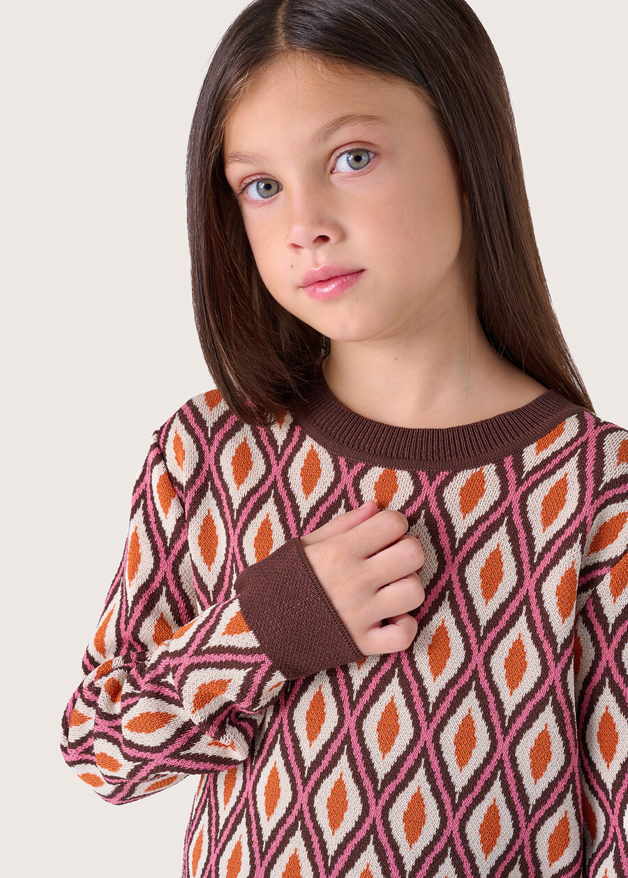Melyna girl's jersey MARRONE CASTAGNA Woman , image number 2