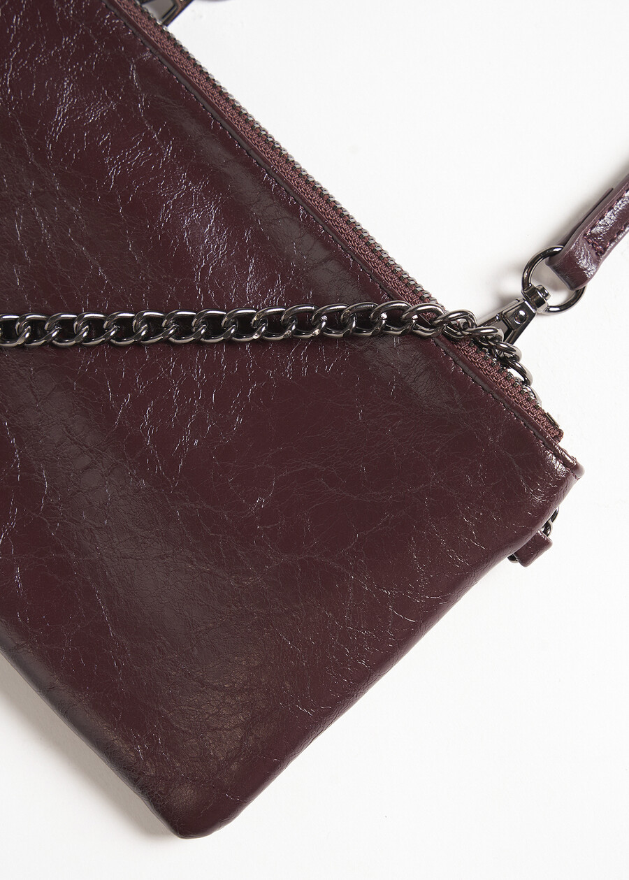 Tonga Krinkle faux leather crossbody NERO BLACKVIOLA VINACCIA Woman , image number 3