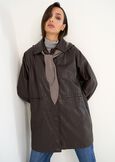 Gabriel faux leather coat MARRONE Woman image number 1