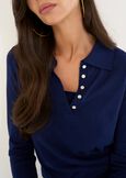 Maglia polo Margaret con finta canotta BEIGE LATTEBLU Donna immagine n. 2