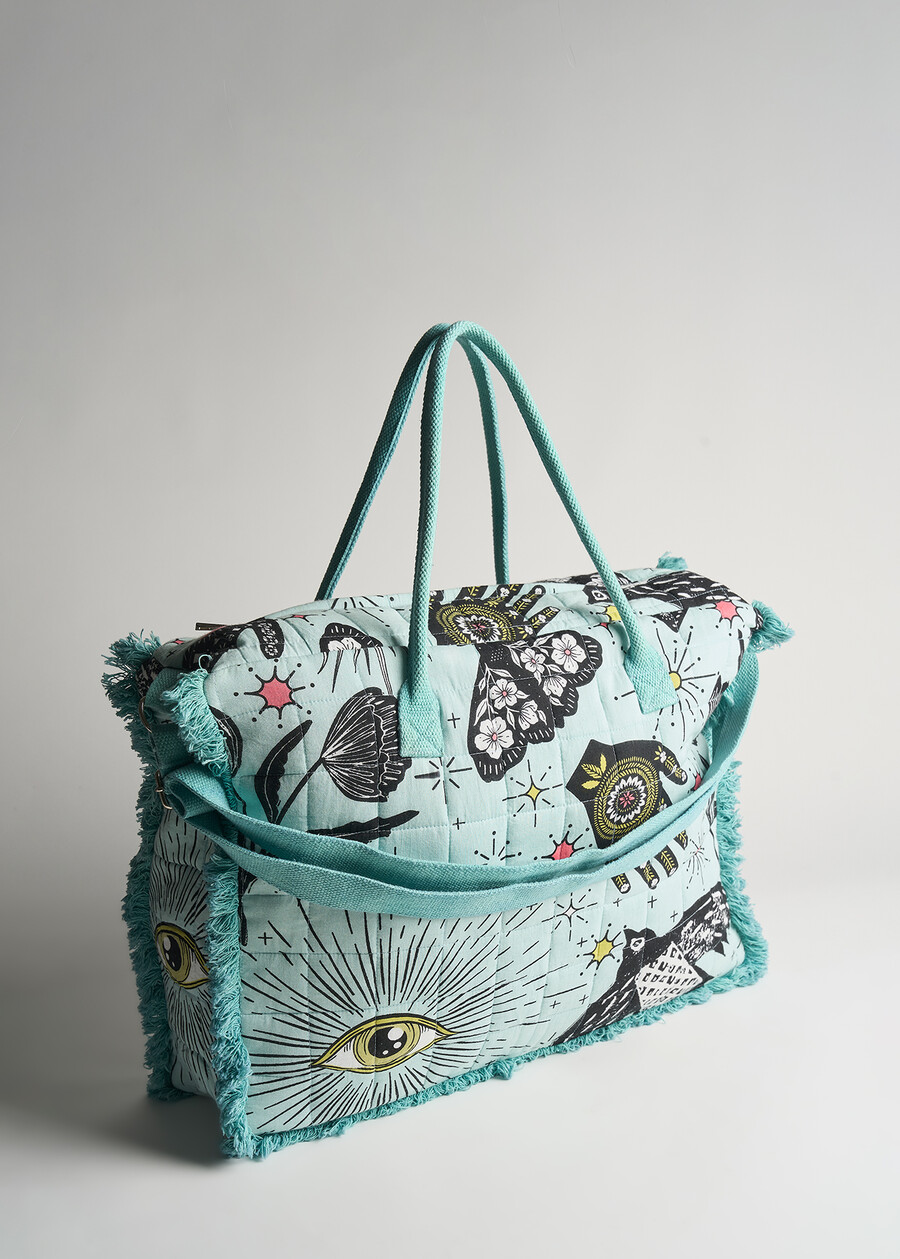 Shopping Blange con frange VERDE Donna , immagine n. 2