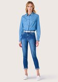 Paryl denim Capri trousers DENIM Woman image number 1