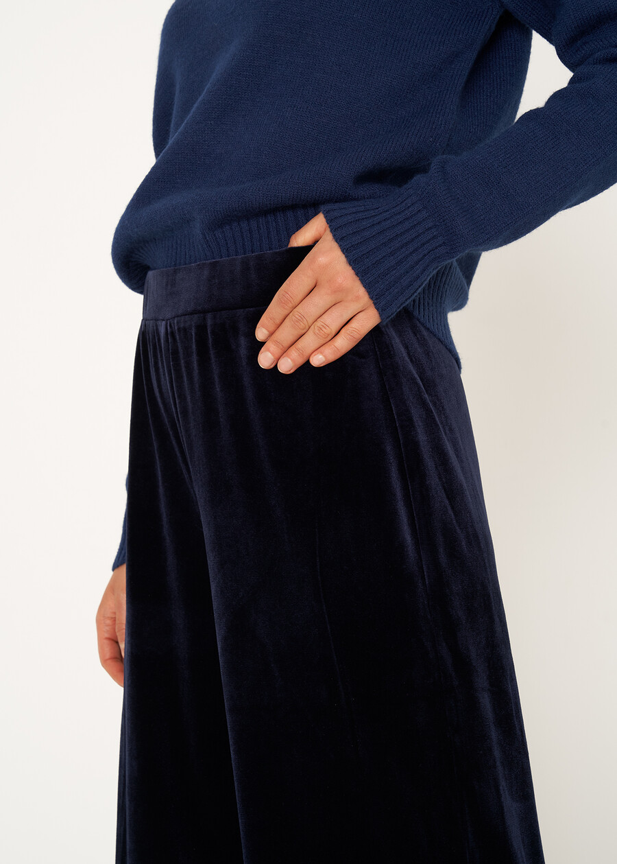 Pantaloni Payam in velluto BLU MIDNIGHTVIOLA VINACCIA Donna , immagine n. 4