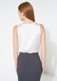 Top Teresa in satin con spallina NERO BLACKBIANCO WHITEBLU Donna immagine n. 3