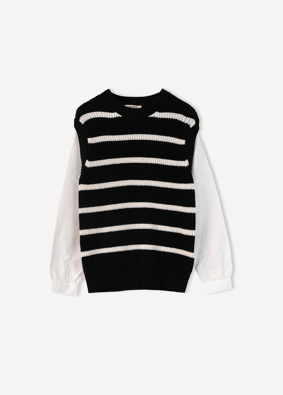 Marlena double-layer knit BLU Woman , image number 5