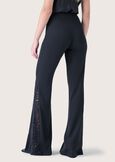 Victoria cady and lace trousers ROSA FUCSIANERO BLACK Woman image number 4