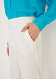 Pantaloni Giorgia-E in lino e viscosa BLUBIANCO WHITE Donna immagine n. 5