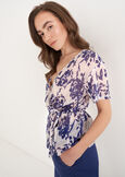 Blusa Sun con stampa floreale BEIGE LATTE Donna immagine n. 2