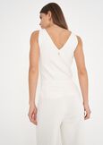Top Tary con scollo a V BLU NAVYBIANCO BURRO Donna immagine n. 3