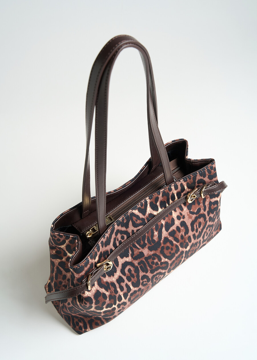 Shopping bag Bahla animalier MARRONE Donna , immagine n. 4