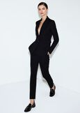 Trousers Alice in technical fabric NERO BLACKBEIGE GESSOBLU Woman image number 1