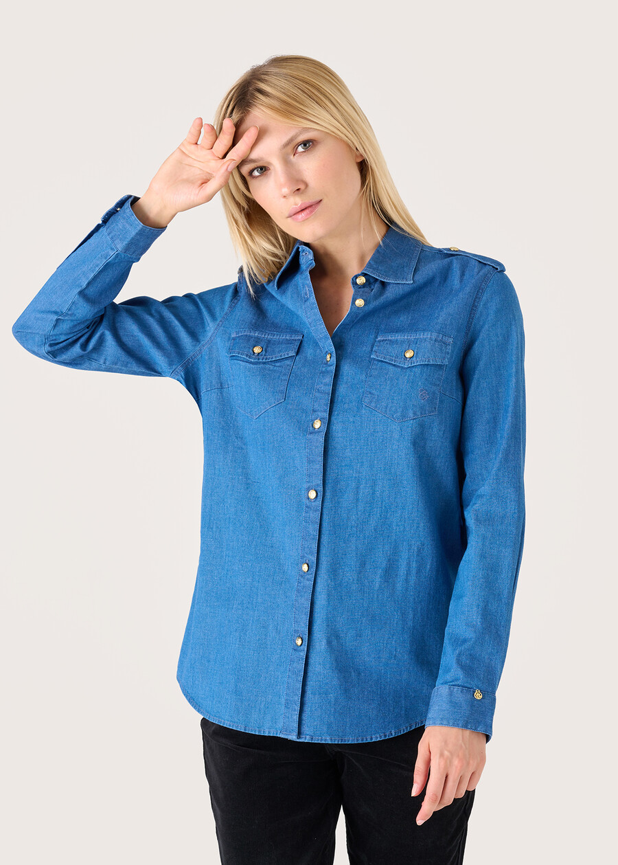 Carly medium denim shirt DENI DENIM Woman , image number 1