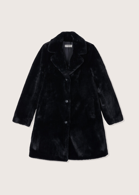 Cappotto in eco-pelo Claud ROSA CAMMEONERO Donna null