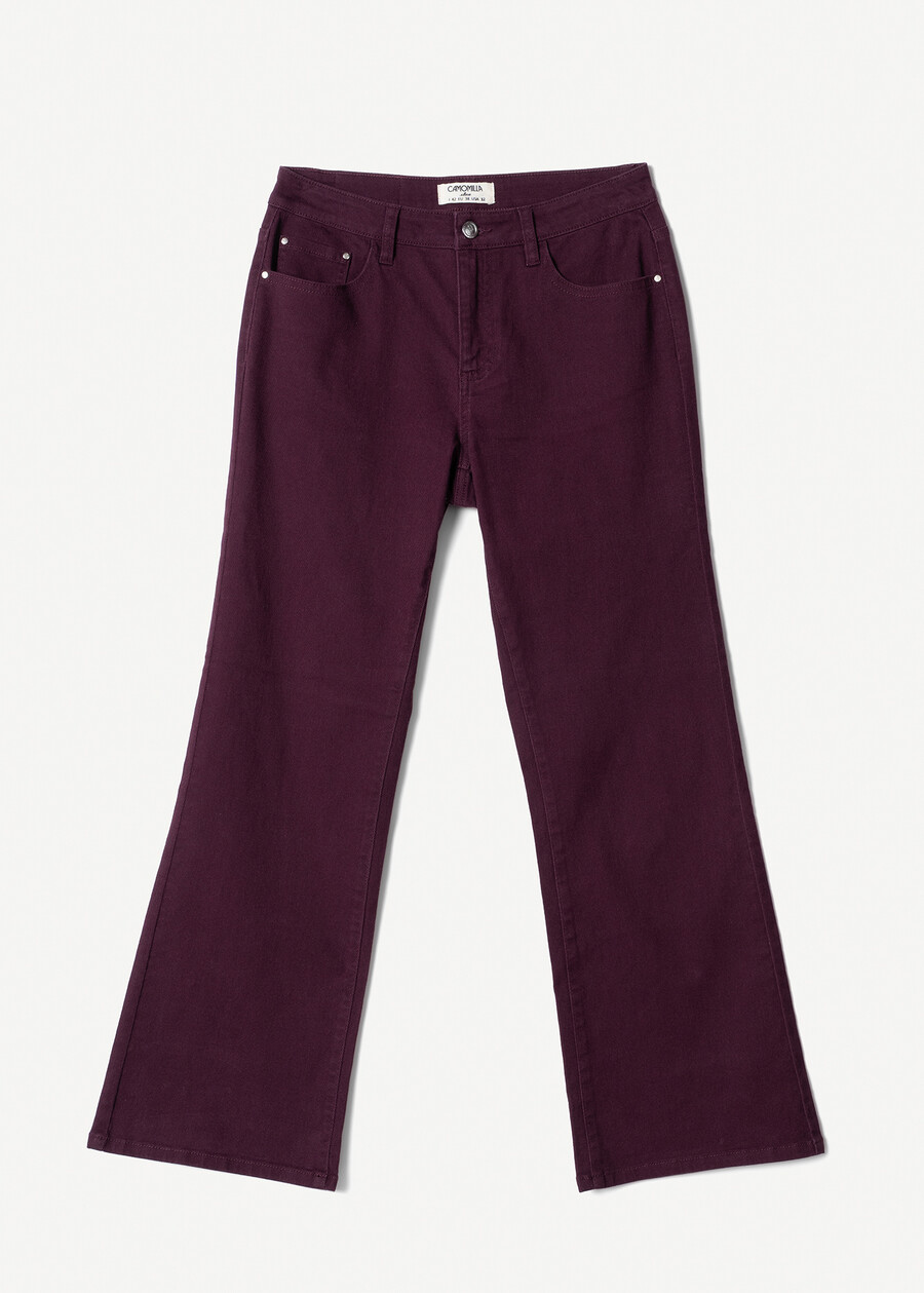 Jeans JacquelineJ-F svasati VIOLA VINACCIA Donna , immagine n. 5