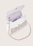 Brilla micro-strass clutch bag SILVER Woman image number 3
