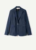 Gianna single-breasted blazer BLUBIANCO WHITEMARRONENERO BLACK Woman image number 5