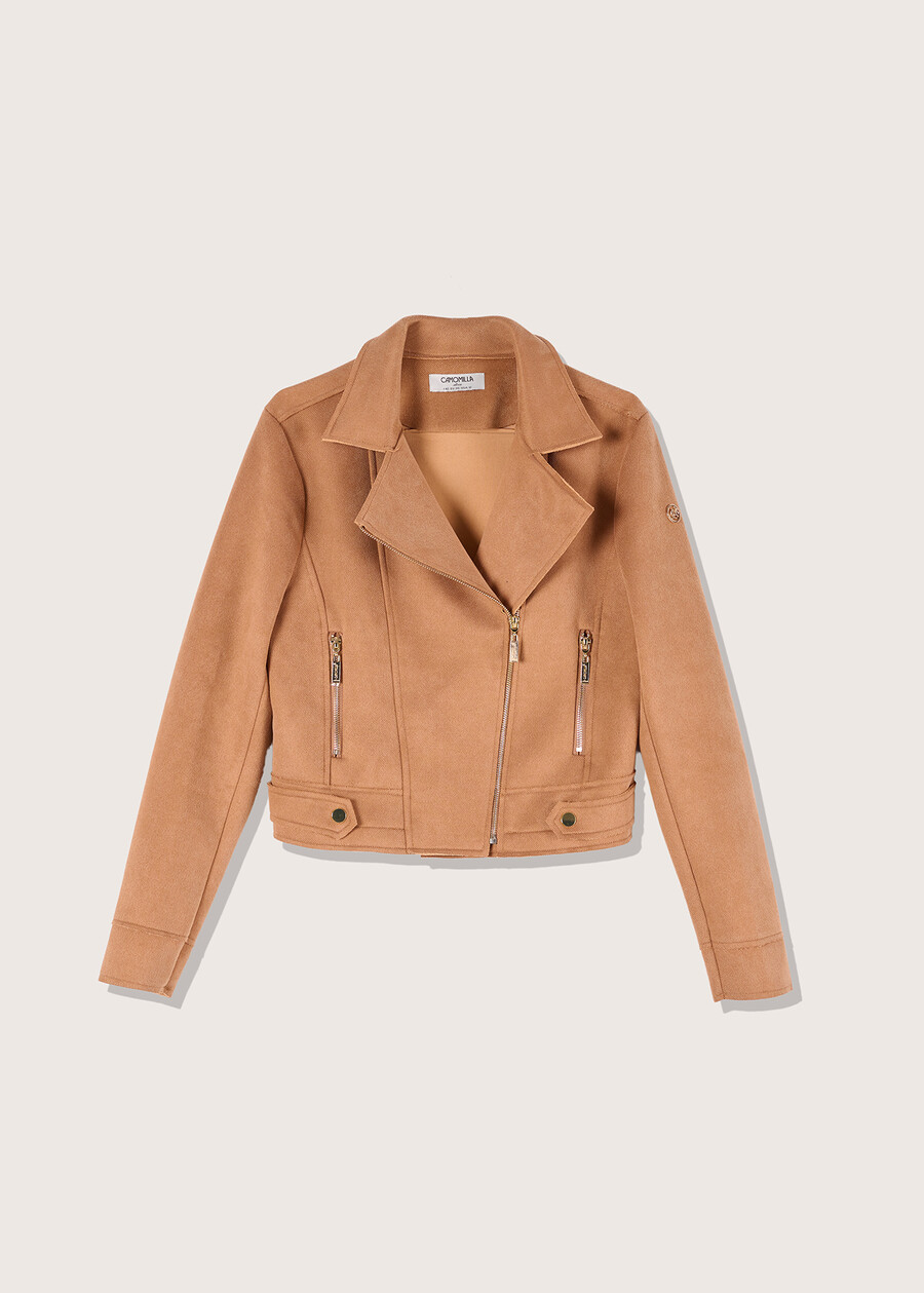 Gary short jacket BEIGE CAMMELLOBLU SURF Woman , image number 4