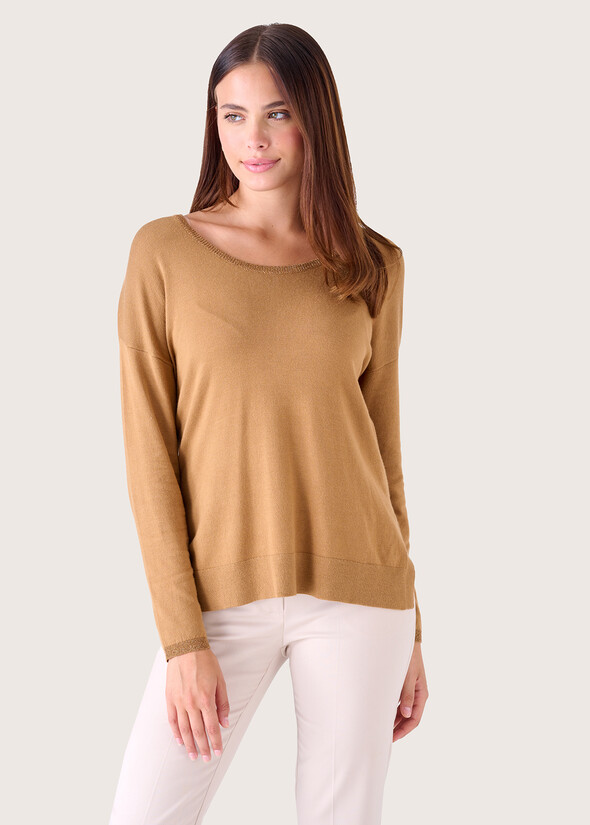 Maglia Maira in viscosa MARRONE TIERRAROSA BOUQUET Donna null