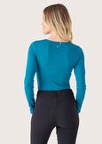 Sery modal cotton jersey BLUE COLONIALMARRONE SUGHERO Woman image number 3