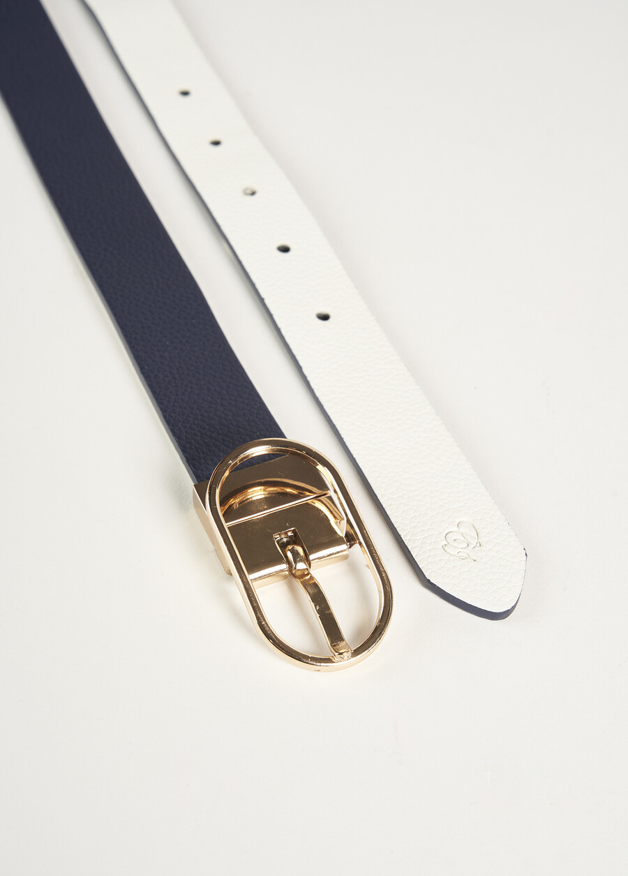 Cintura reversibile Camal in ecopelle BLUE OLTREMARE Donna , immagine n. 4