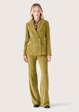 Geneva velvet double-breasted jacket VERDE GOLDEN Woman image number 5