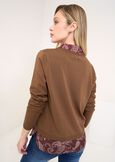 Maglia Melany 2 in 1 con camicia MARRONE Donna immagine n. 3