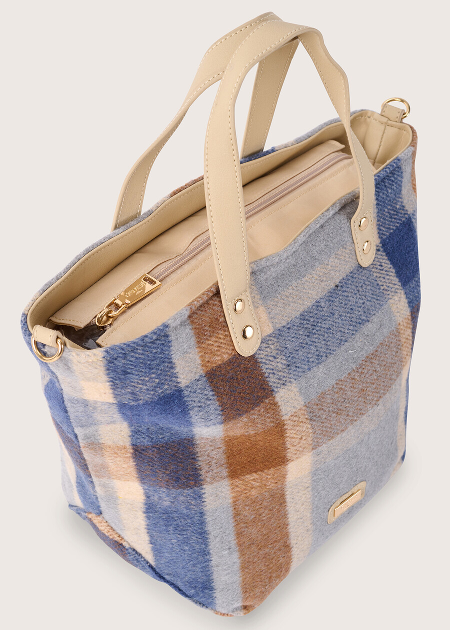 Borsa shopping Bucaneve macro check  Donna , immagine n. 3