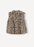 Tady Animal Print Top BEIGE Woman image number 4