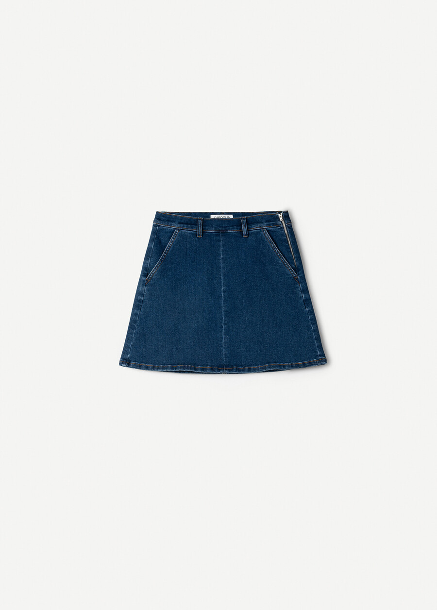 Gonna Garg in denim di cotone DENIM MEDIUM DENIM Donna , immagine n. 5