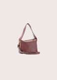 Borsa a sacca Birak 100% vera pelle MARRONE CASTAGNA Donna immagine n. 3