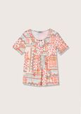 Sibilla patterned t-shirt ARANCIO SUNRISE Woman image number 4