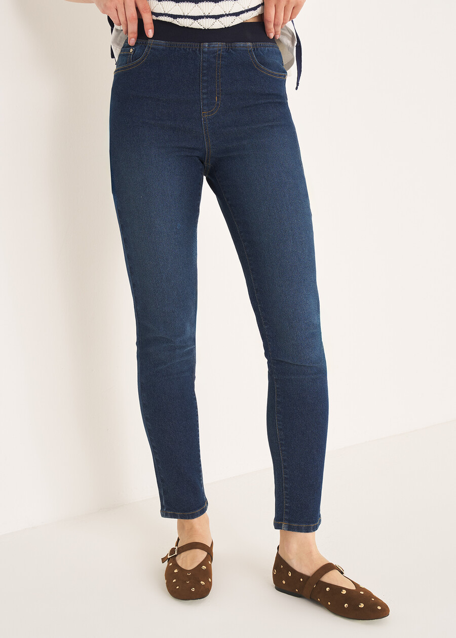 Jeggings Kelly modello 5 tasche GRIGIO GREYDENIM MEDIUM DENIM Donna , immagine n. 2