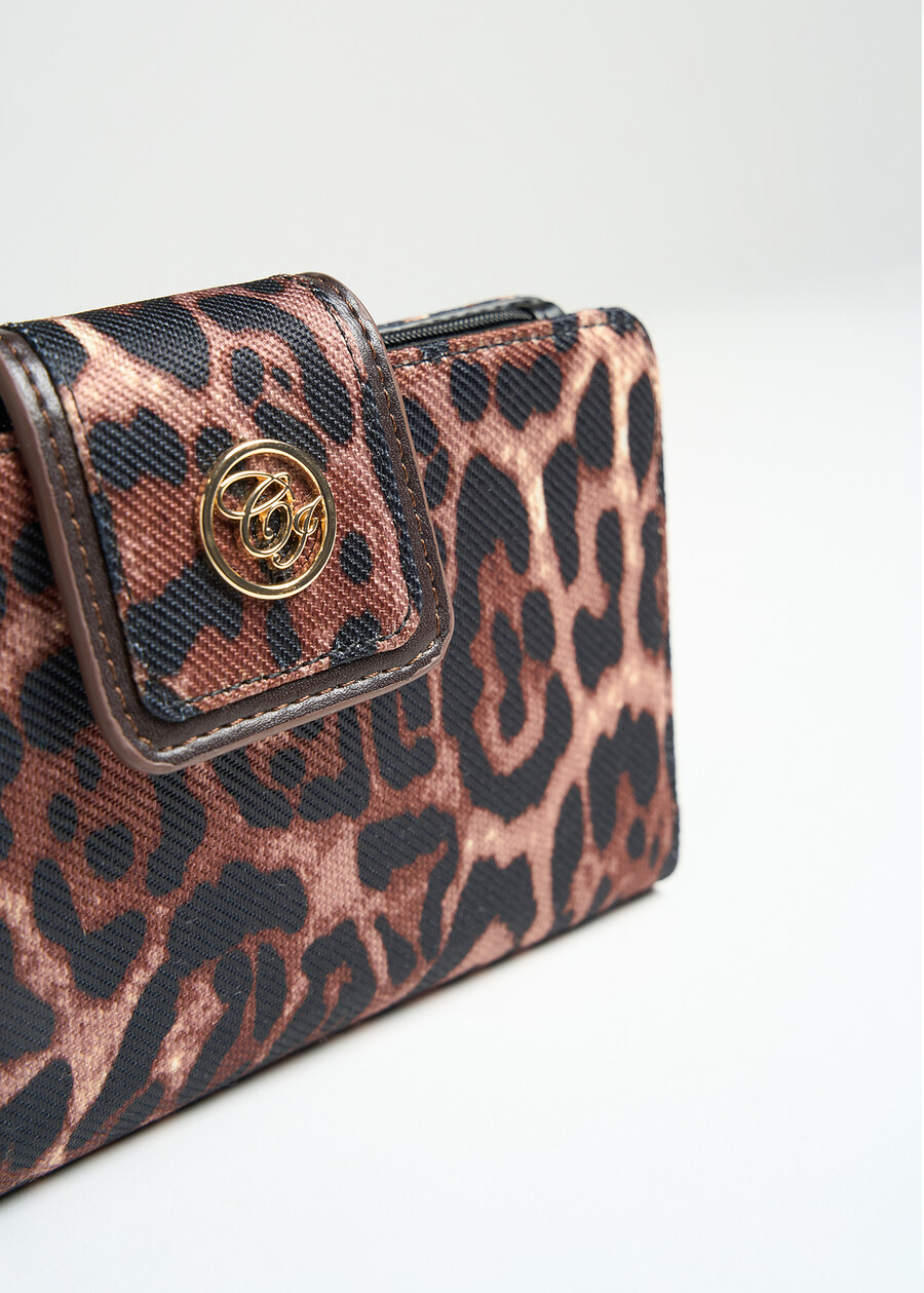Percy A animalier wallet MARRONE Woman , image number 2