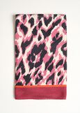 Foulard pliss&eacute; Stefany animalier ROSSO BORDEAUX Donna immagine n. 1