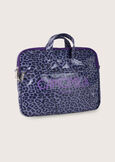 Bapick 100% covered cotton laptop bag BLU GRAFITE Woman image number 1