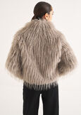 Gessica faux fur jacket GRIGIO PERLA Woman image number 3