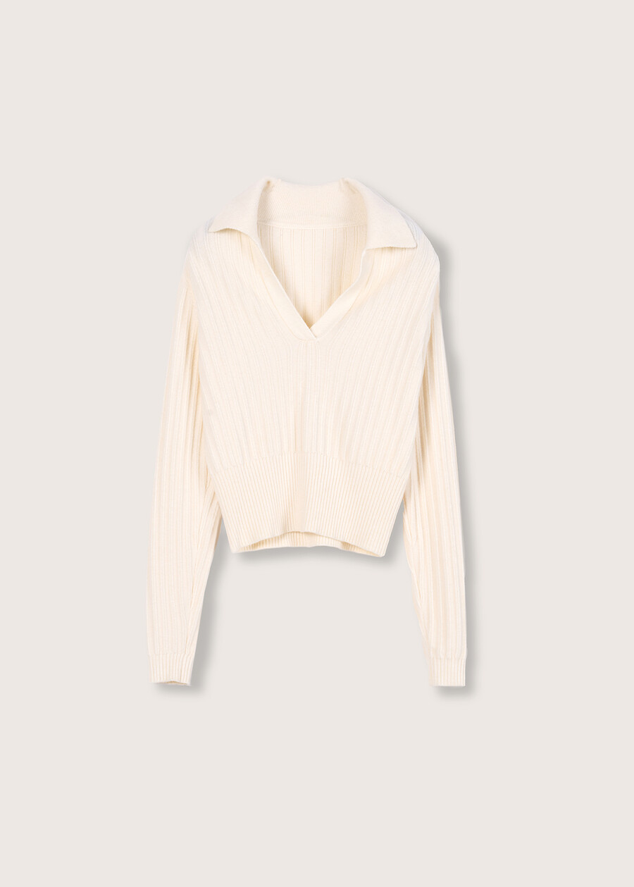 Maglia Manchester modello polo BEIGE LATTEMARRONE JAVA Donna , immagine n. 4