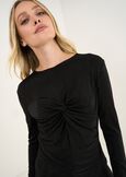 T-shirt Soraya aderente in lurex NERO Donna immagine n. 2