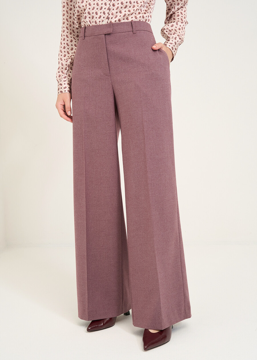 Giorgia wide-leg trousers ROSSO BORDEAUX Woman , image number 3